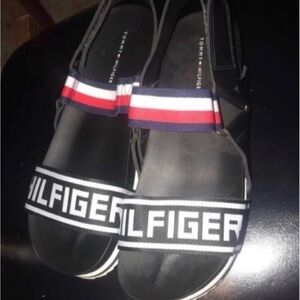 Tommy Hilfiger Black Sandals.